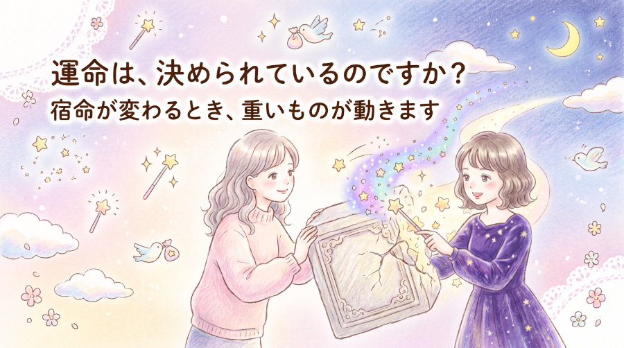 宿命が変わるときは、重いものが動きます